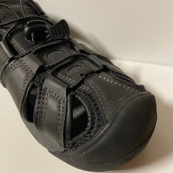 Eddie Bauer Meridian Men's 9 Bump Toe Fisherman Sandals Black Outdoor Shoes - Picture 5 of 12